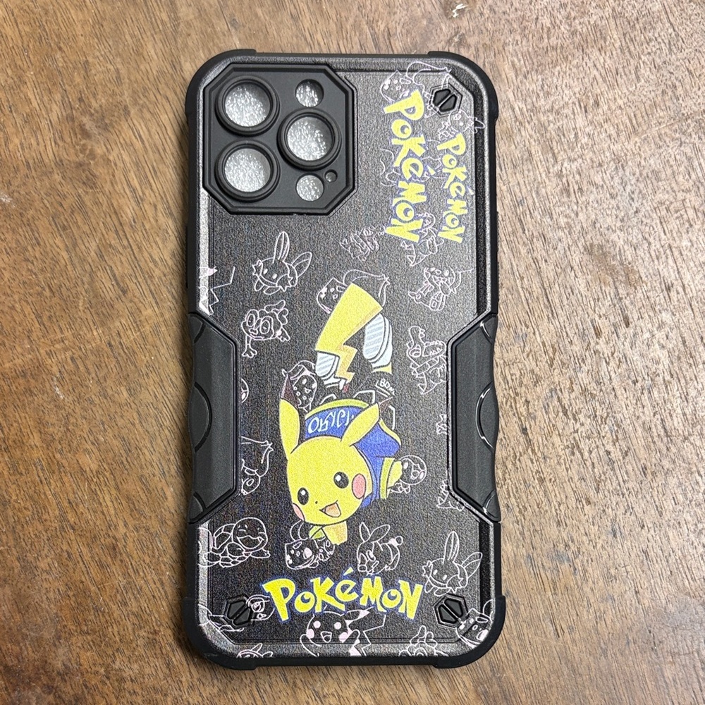 Pokemon Black Pikachu Phone Case (iPhone 13 Pro Max)